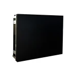 Black LED display panel with a sleek design and smooth surface.