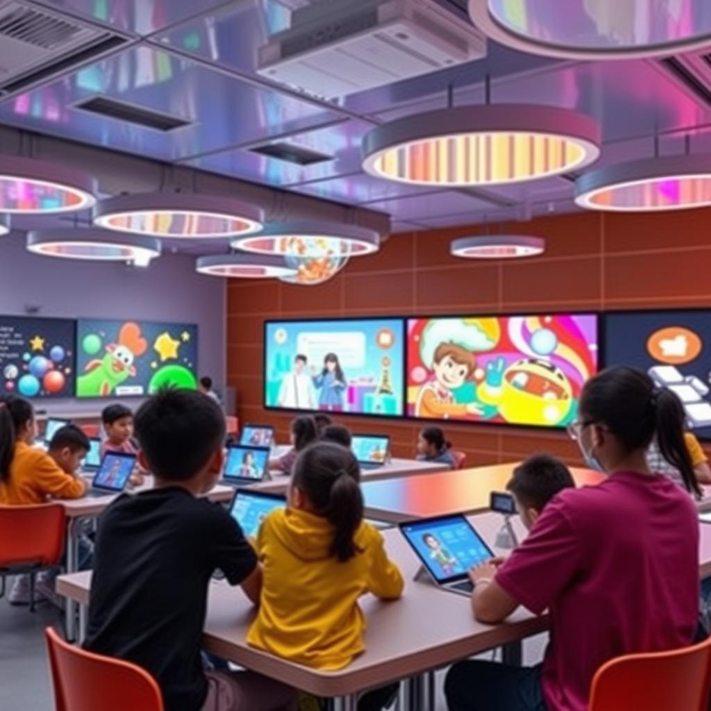 LED display screens in education