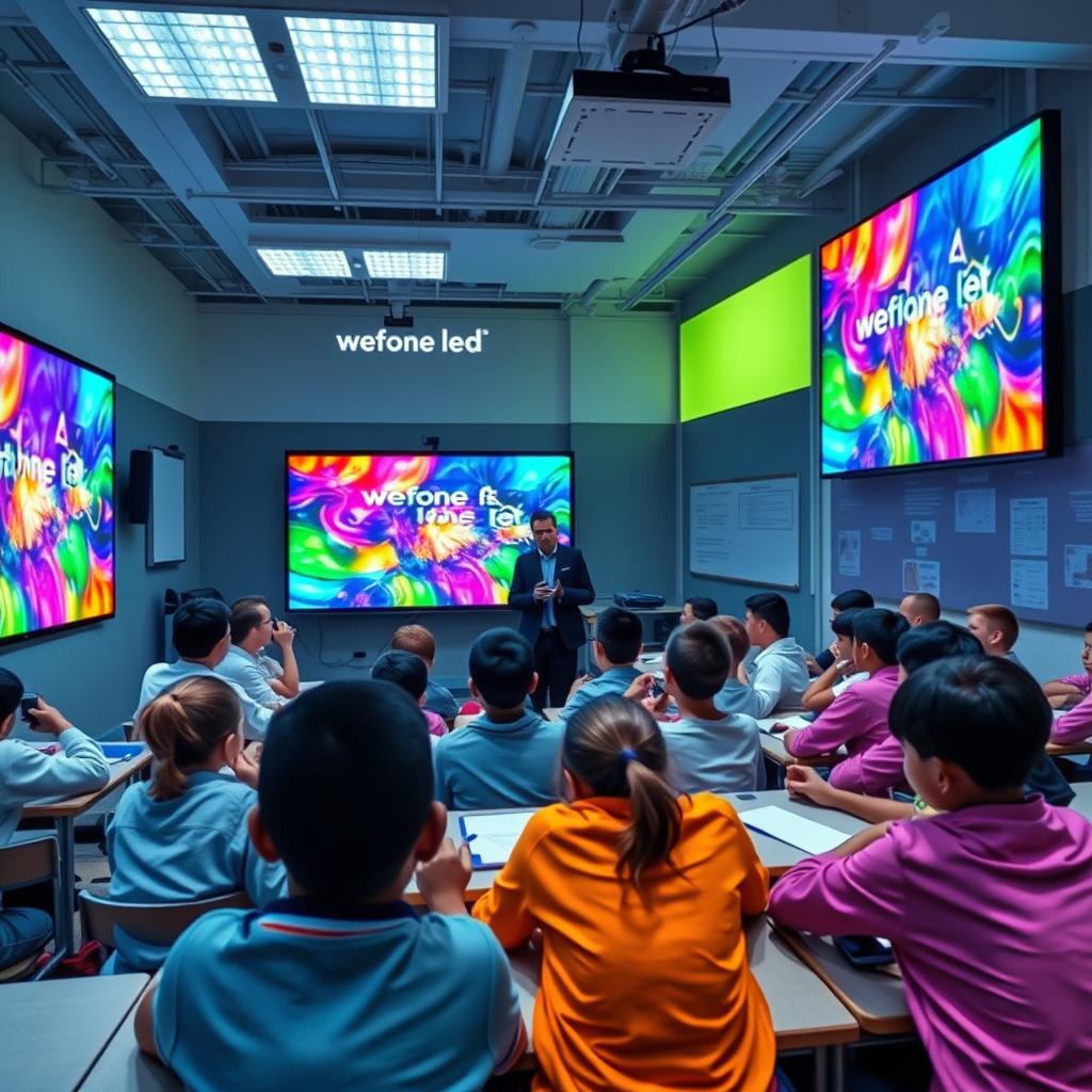 classroom engagement with LED displays