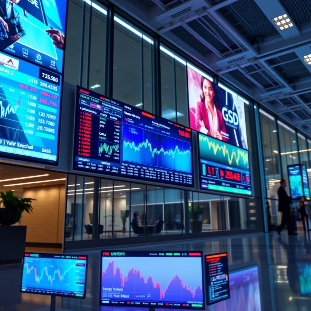 indoor led displays for finance