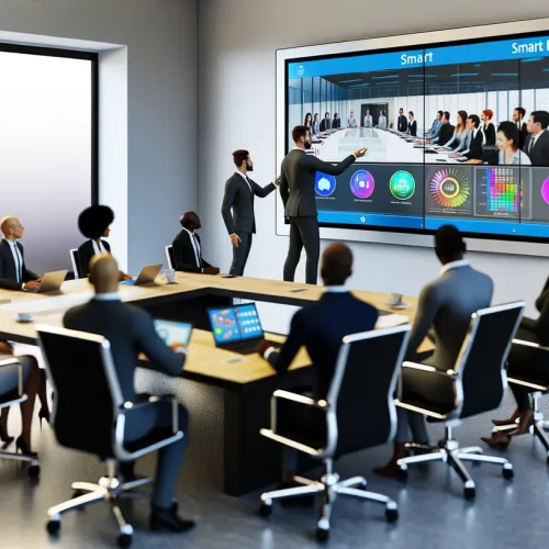 An image illustrating Empower Your Business Presentations with Smart Boards